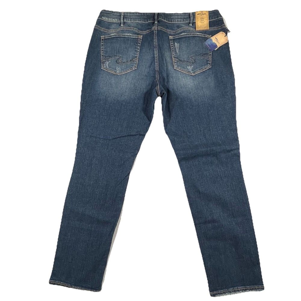 NWT Silver Jeans Suki Skinny Womens Size 20 L31 Mid Rise Stretch Denim